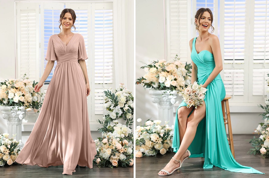 The Elegance of Dusty Rose Bridesmaid Dresses: A Timeless Choice for Weddings